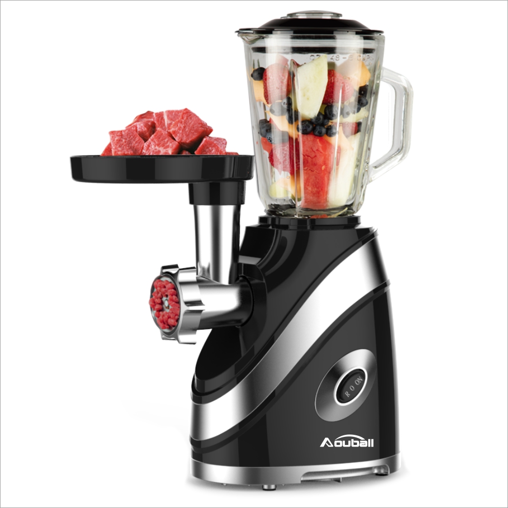 Newest design AMB208 electric Meat Grinder Combined with Blender wtih 1.5L glass jar - Image 2