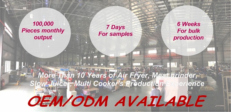 Electric meat grinder with die-casting aluminum housing