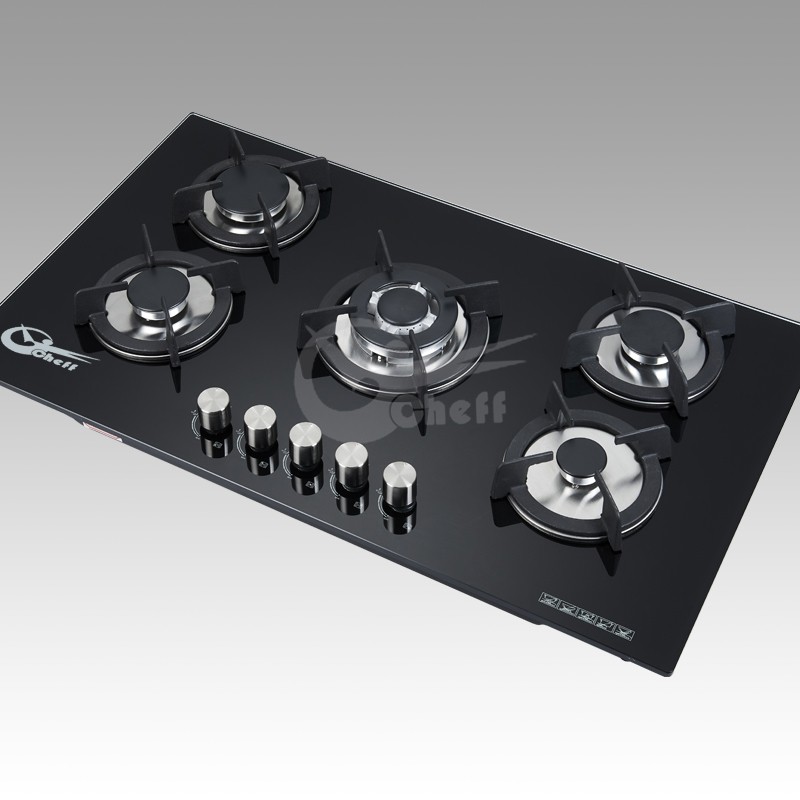 Newest Hot selling Tempered glass built in gas stove gas hob 5 burner - Image 2