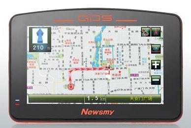Portable GPS Navigation Device with Touchscreen