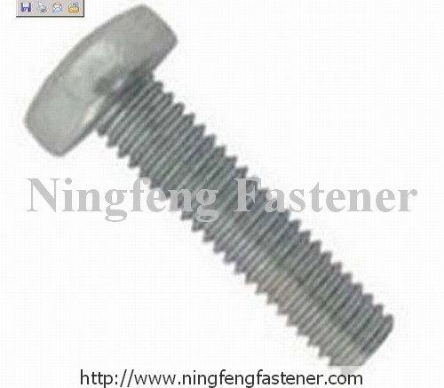 Pan Head Machine Screw, Zinc Plated Steel, Metric Thread