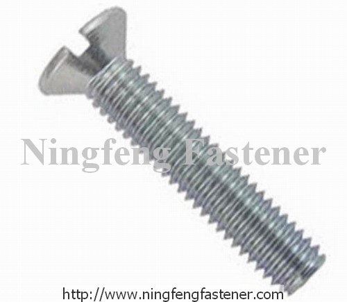 Slotted Flat Head Machine Screw
