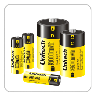 High Rate Nickel-Cadmium Rechargeable Batteries
