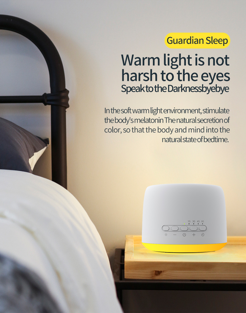 Soft warm light environment for sleep induction