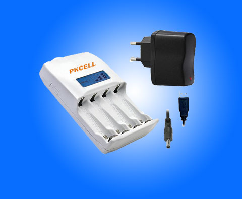 NiZn Rechargeable Battery Charger with LCD Display