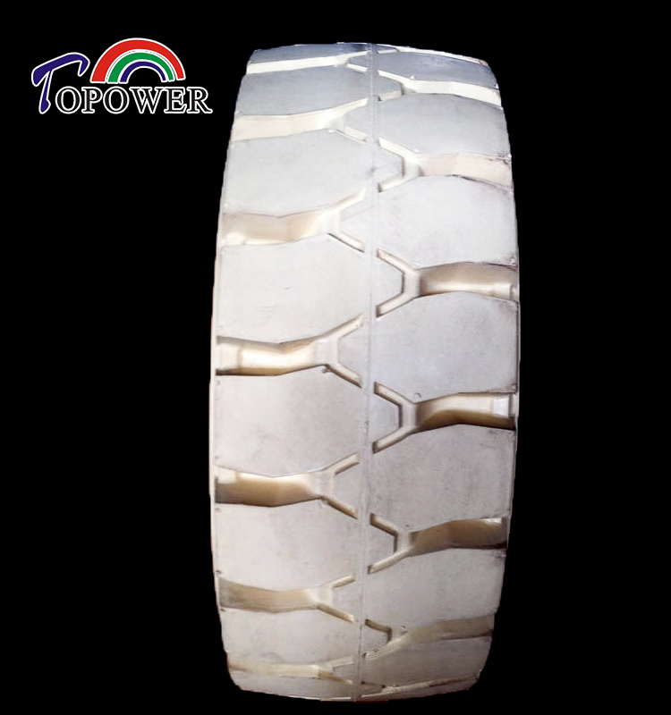 Side profile of the non-marking solid tire