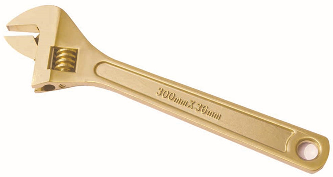 12-Inch Non-Sparking Adjustable Wrench