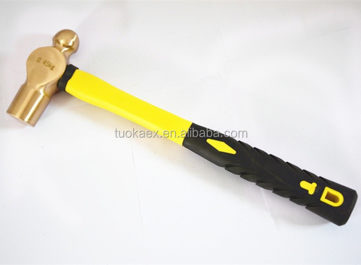 Non-sparking ball pein hammer features