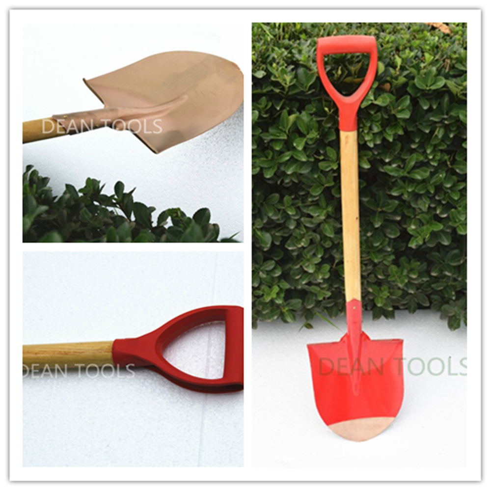 non sparking round shovel , wooden handle ,point shovel - Image 2
