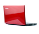 Red Compact Notebook Computer
