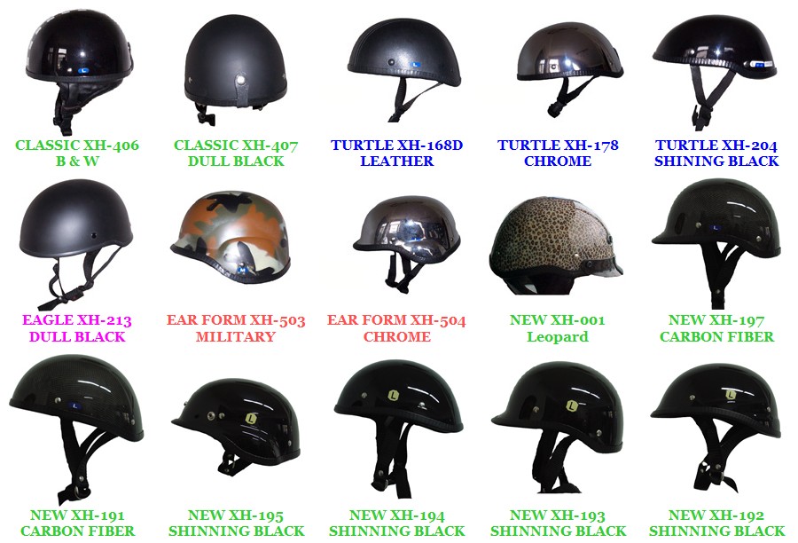 Novelty Motorcycle Half Helmets