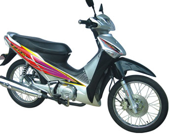 Urban Commuter Motorcycle with Step-Through Frame