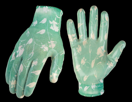 Floral Patterned Gardening Gloves