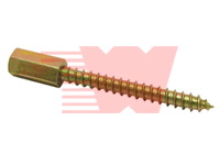 Yellow Zinc-Plated Hanger Bolt