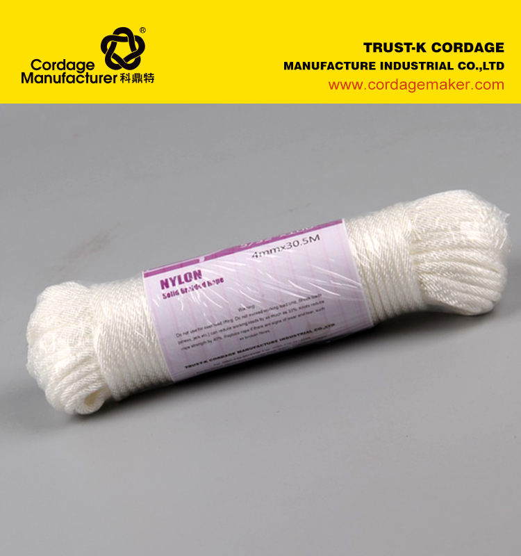 Nylon 3-Strand Twisted Rope - 4mm x 30.5M