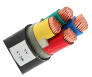 Close up of heavy duty power cable