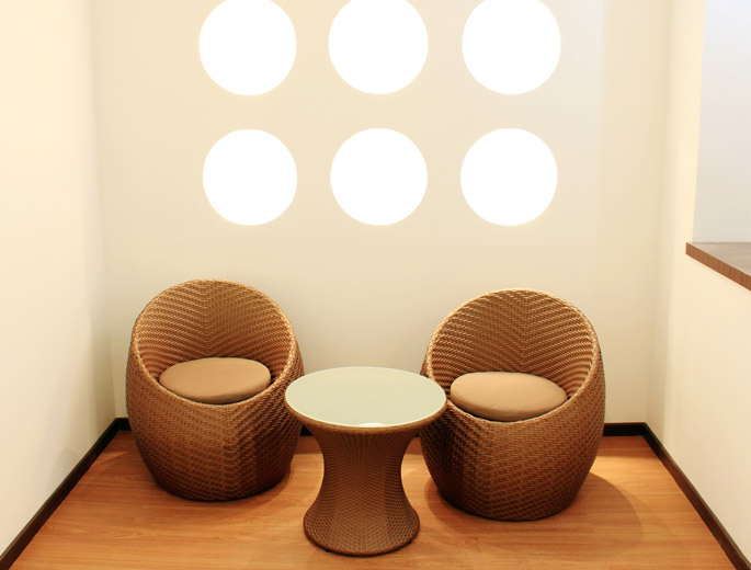 Wicker Chair Set with Cushions and Table