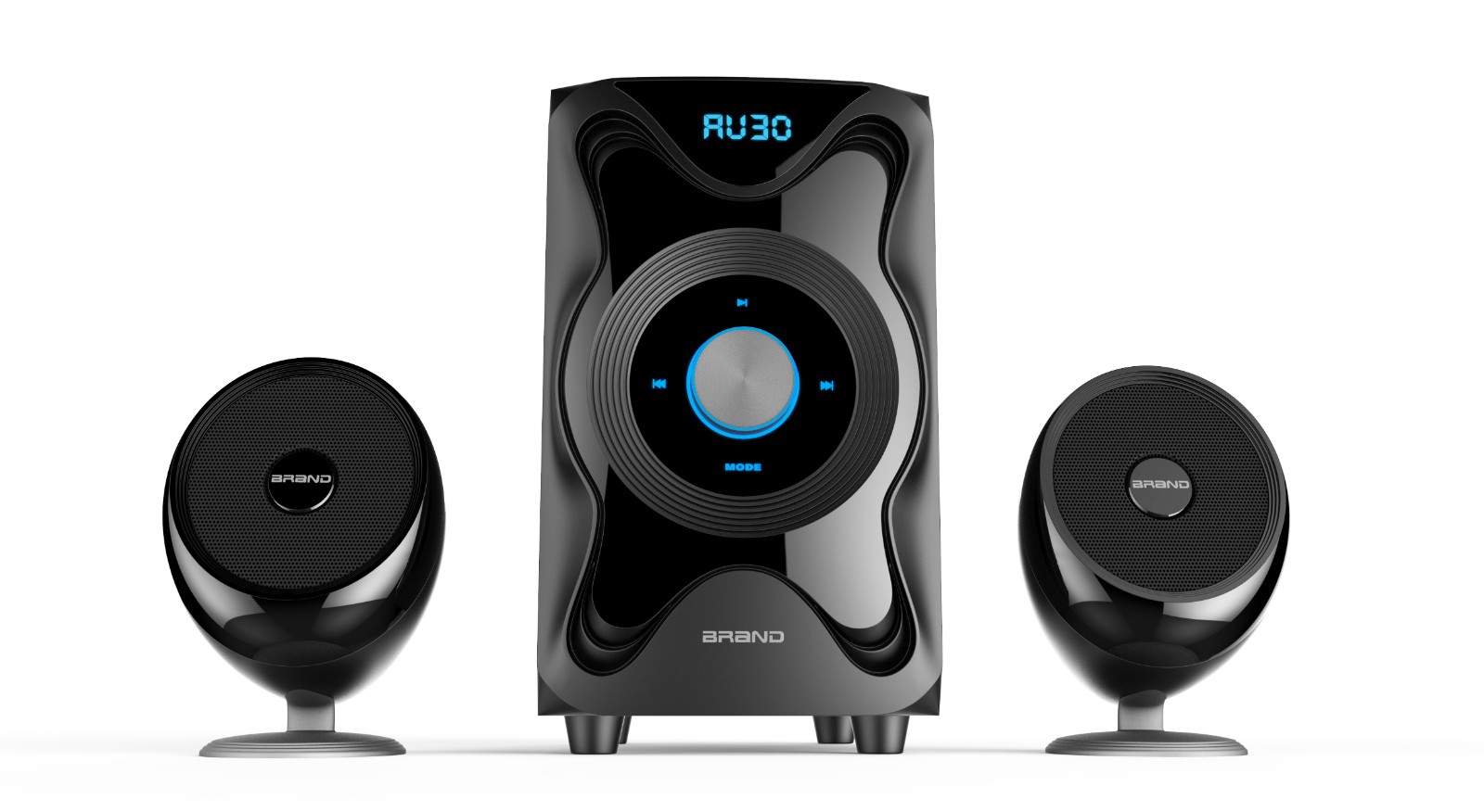 OEM 14W 2.1-ch computer speaker with USB/SD/Bluetooth/FM radio/remote home theater system - Image 2