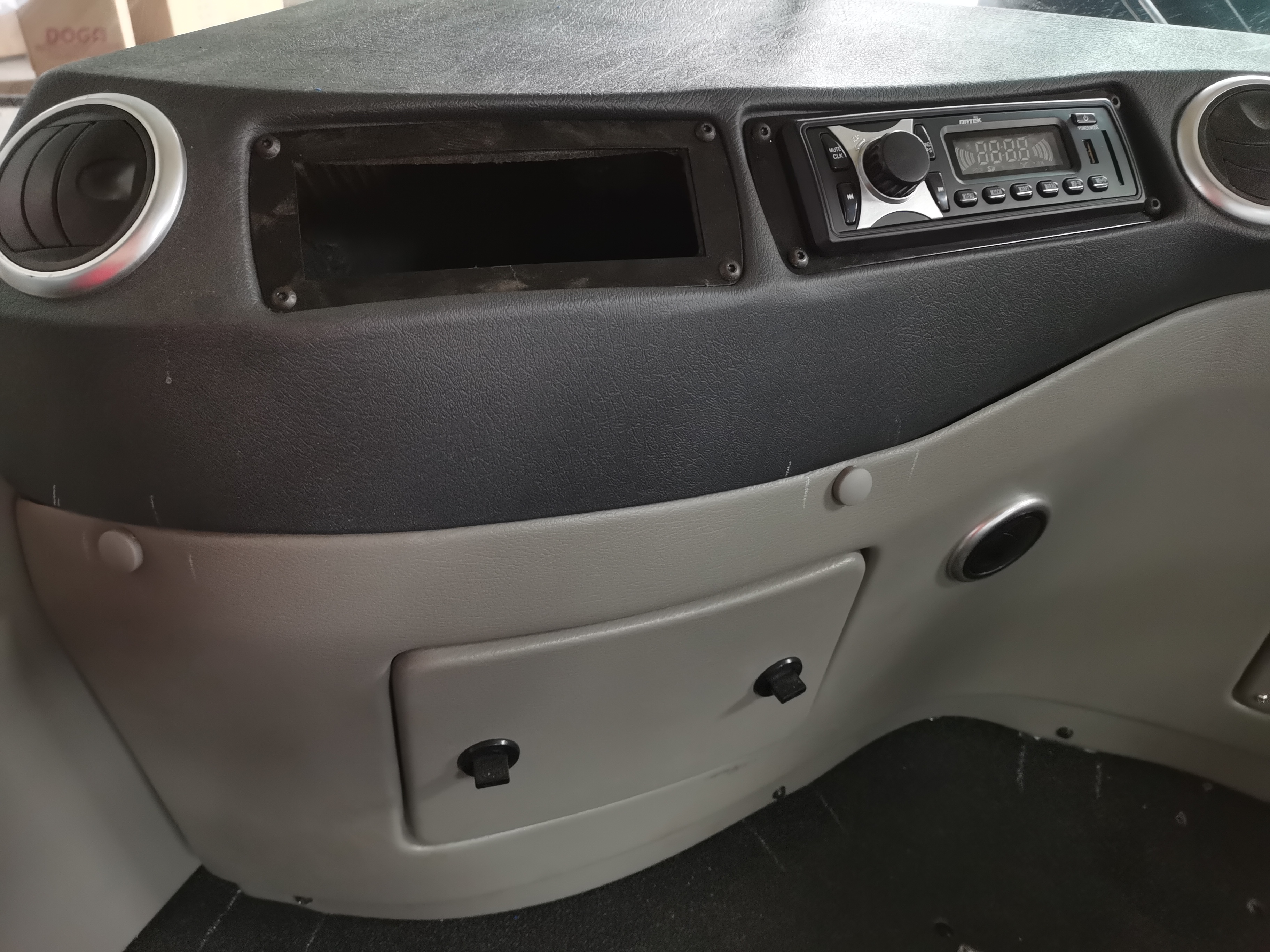 Dashboard assembly with audio system