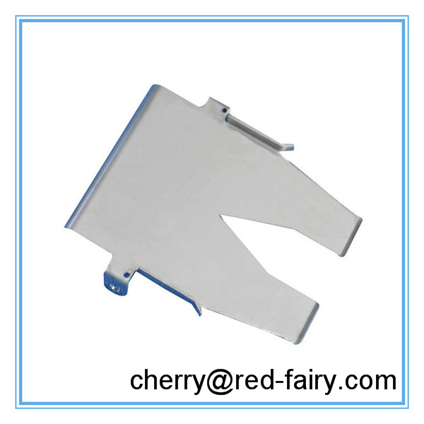 Close-up of precision metal stamping part for electric meter