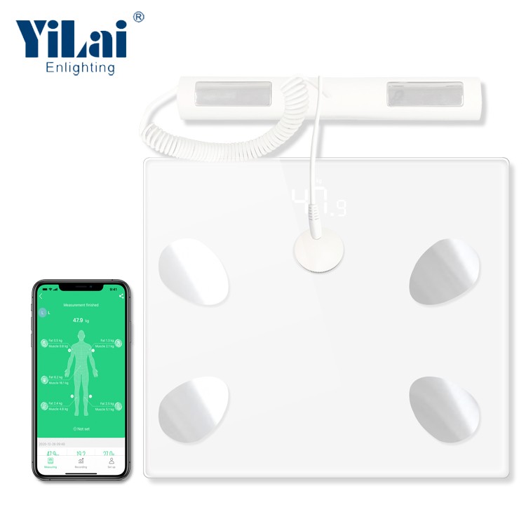 OEM Smart 180kg Bluetooth Body Fat scale 180kg APP control 8 electrodes body fat scale - Image 2