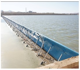 Hinged Water Control Dam