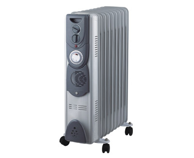 Oil-Filled Radiator Heater with Adjustable Thermostat