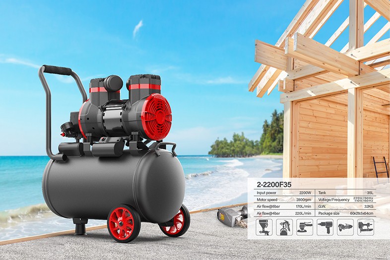 Oil free air compressor 2-2200F35 - Image 2