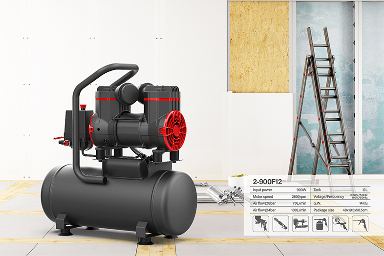 Oil free air compressor 2-900F12 - Image 2