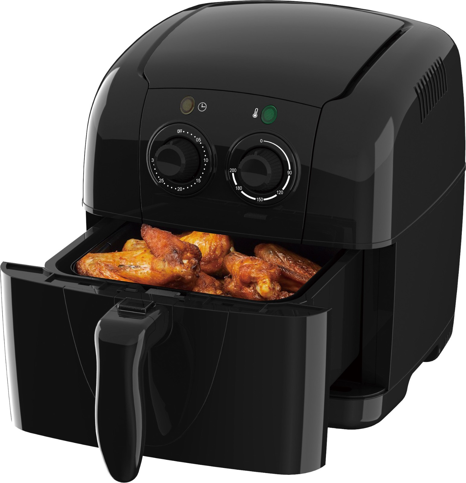 oil-less healthy air fryer,PFOA/PTFE Free,1300 Watts with 2.0L basket & recipes air oven - Image 3