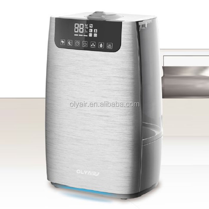 Front view of the humidifier displaying humidity level
