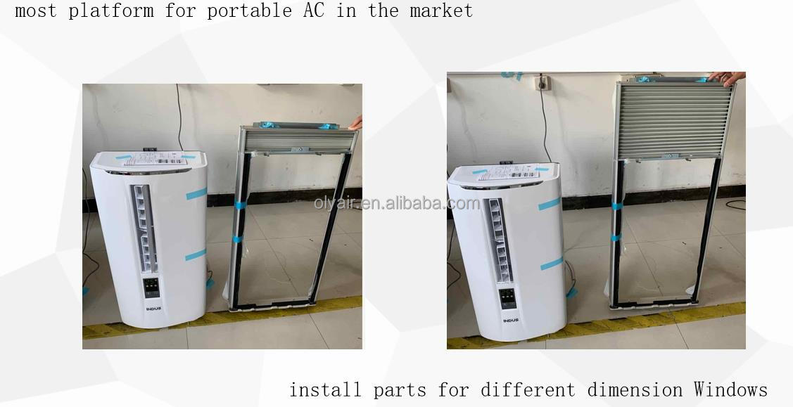 Installation parts for different window dimensions