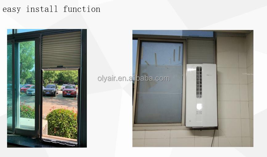 Air conditioner installed in a window frame