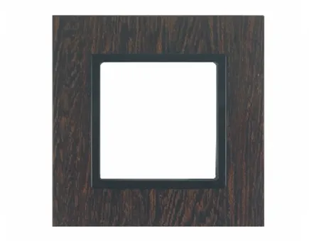 Single gang walnut wood wall plate cover