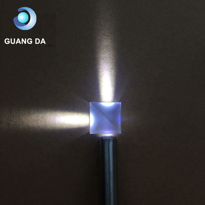 High-precision optical prism mounted on a stand