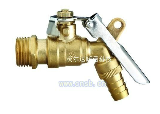 Quarter-Turn Metal Water Tap with Hose Connector