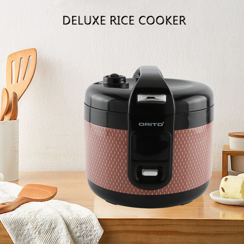 Deluxe electric rice cooker with LED control panel