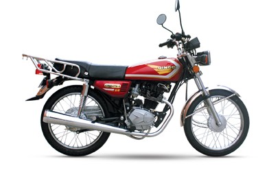 Urban Commuter Motorcycle with Cargo Rack