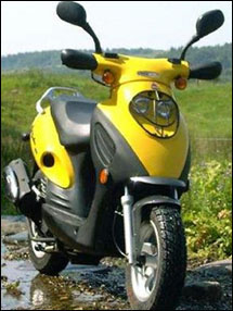 Urban Commuter Scooter with Step-Through Frame