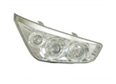 Motorcycle Headlight Assembly with Multi-Lens Design