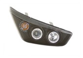 Motorcycle Headlight Assembly with Auxiliary Lights