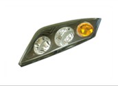 Motorcycle Headlight Assembly with Turn Signal
