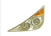 Motorcycle Headlight Assembly with Amber Turn Signal