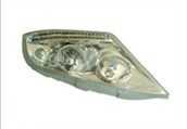 Motorcycle Headlight Assembly with Multi-Reflector Design