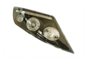 Motorcycle Headlight Assembly with Projector and LED