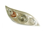 Motorcycle Headlight Assembly with Integrated Signals