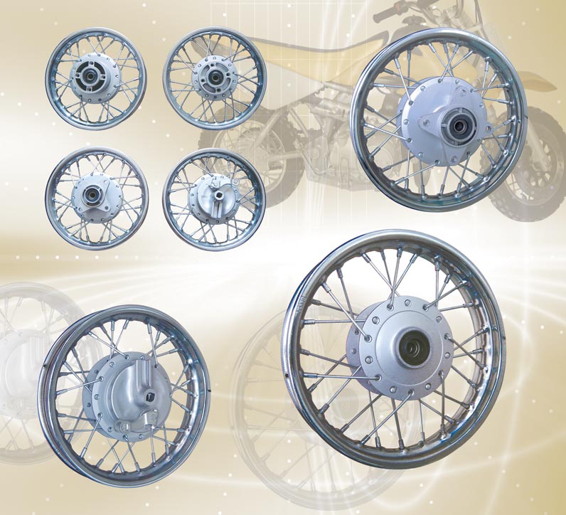 Motorcycle Spoked Wheel Set
