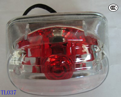 Motorcycle Tail Light Assembly with Wire Harness