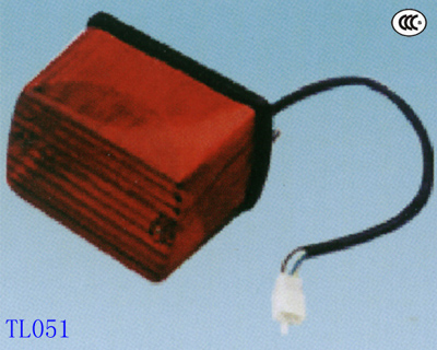 Motorcycle Tail Light with Wiring Harness