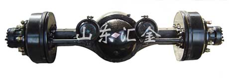 Motorcycle Rear Axle Assembly with Brake Drums